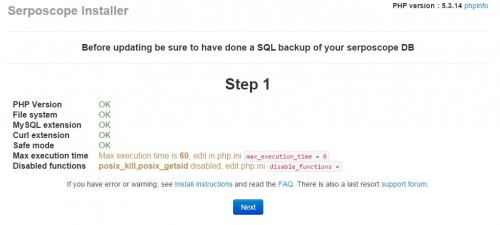 バージョンチェックなど