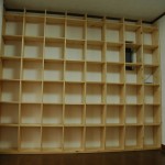 格子状 壁一面本棚の作り方(その3)蜜蝋ワックス作成&固定