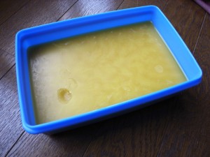 自作蜜蝋ワックスできあがり