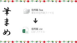 古い筆まめの住所録データを無料で変換する方法 Fwa Csv 21年用 もやし工房